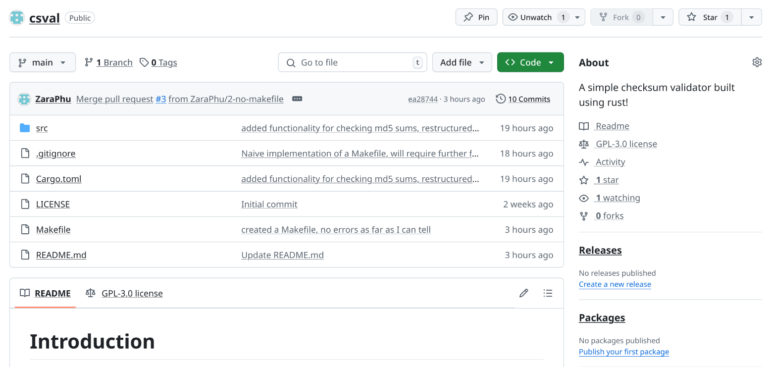 an image of the csval github repo